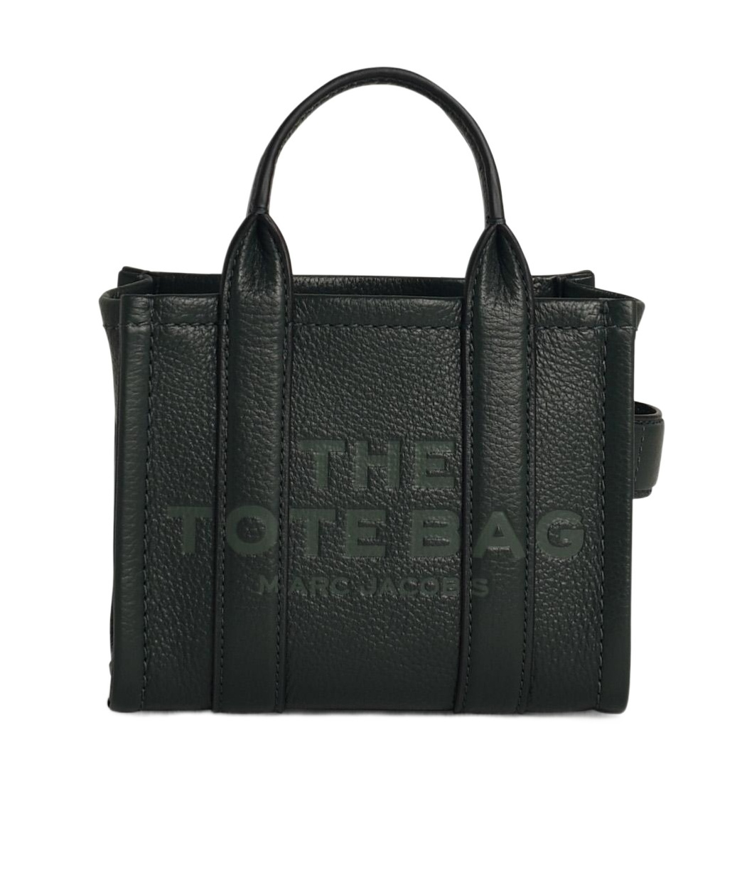 Marc Jacobs The Leather Micro Tote Tote Bag Black In Black