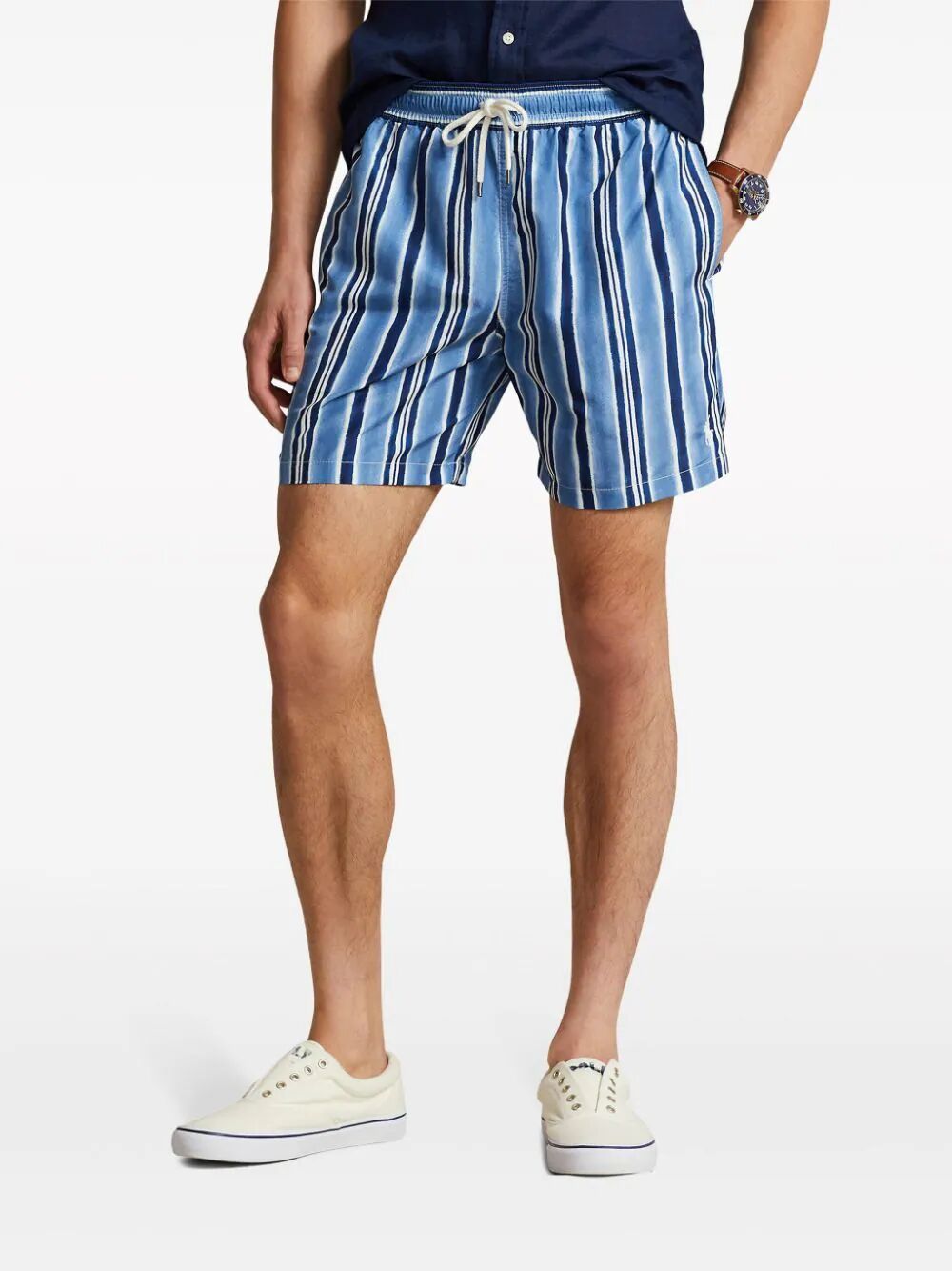 POLO RALPH LAUREN STRIPED SWIM SHORTS 