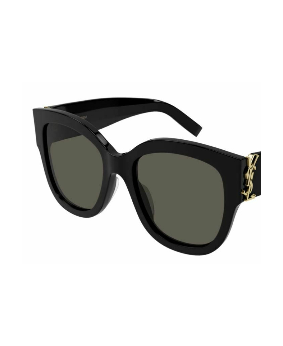 Saint Laurent Oversized Square-frame Sunglasses In Gray