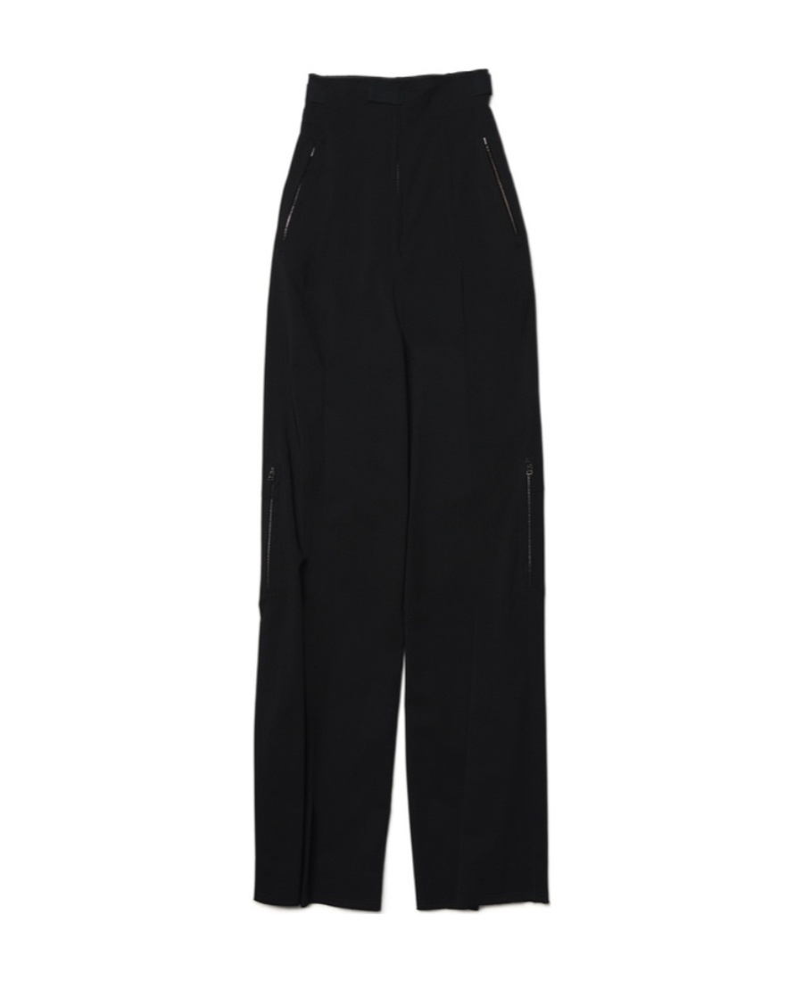 Jacquemus High-waisted Loose Casual Pants In Black