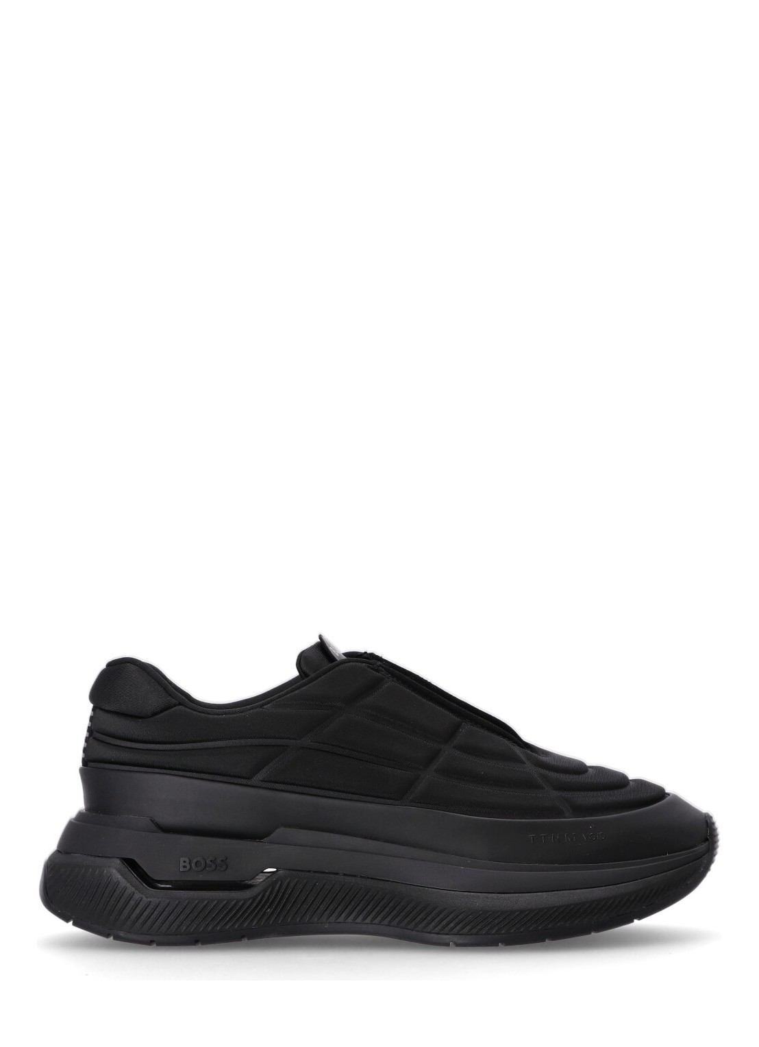Hugo Boss Void Quilted Sneakers In Black