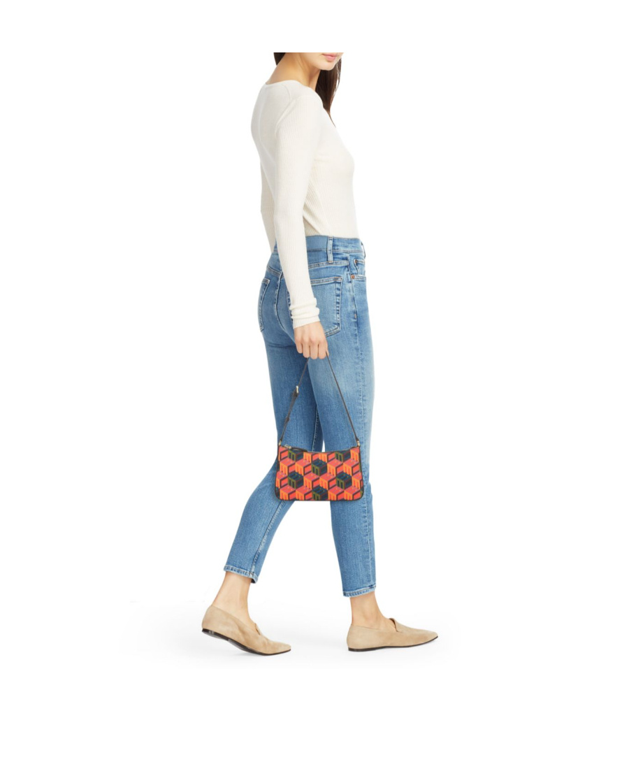 Mcm Jacquard Pattern Shoulder Bag In Multicolor