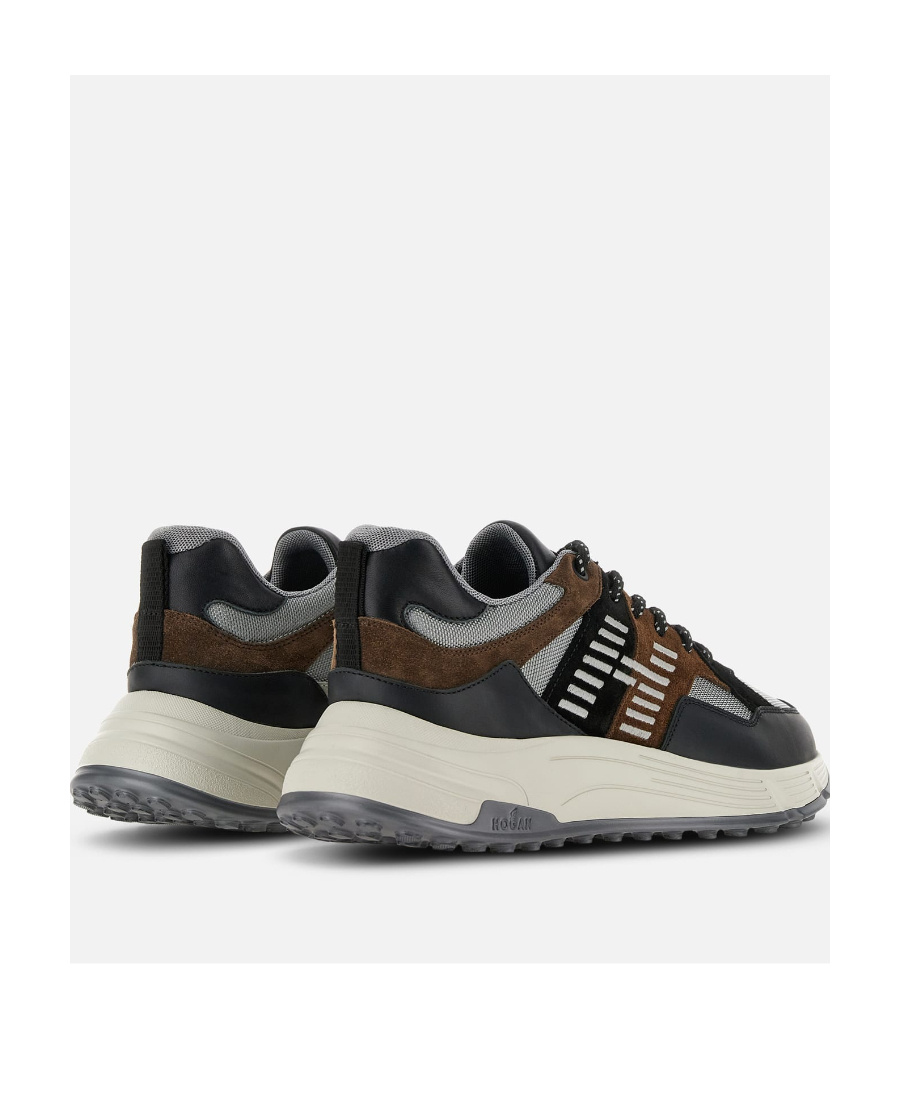 Hogan Hyperlight Lace-up Sneakers In Black