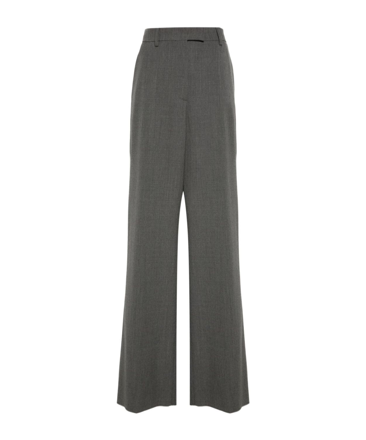 Valentino Wide-leg Trousers In Gray