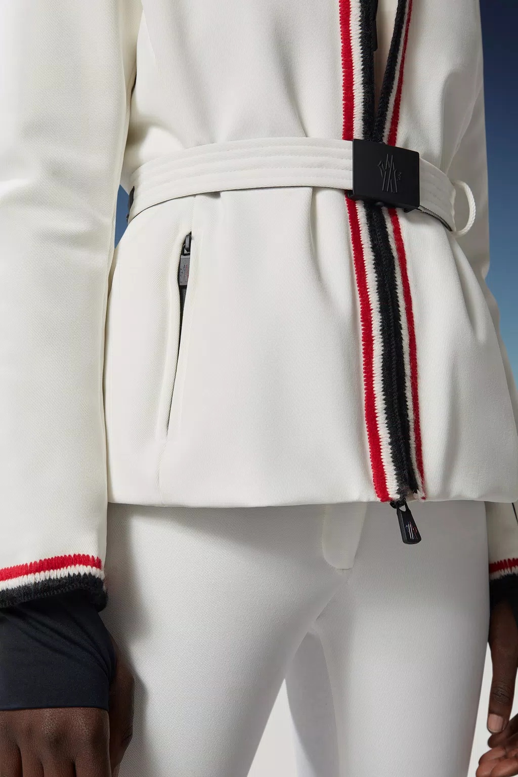 Moncler Versatile Quilted Rider's Coat In White