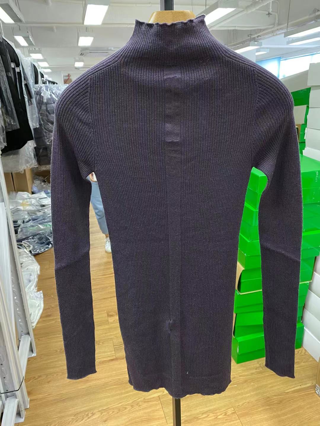Rick Owens High-necked Slim Pullover In Black