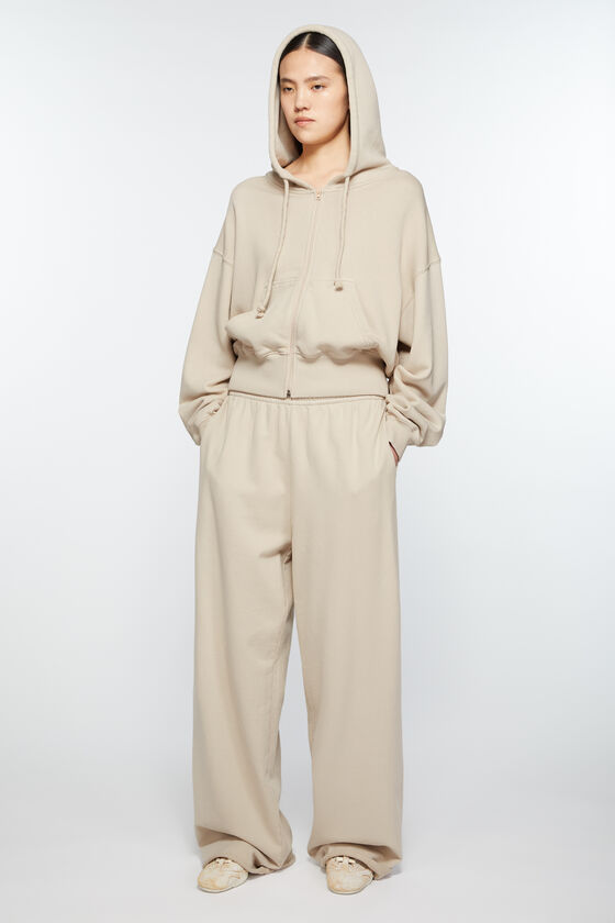 Acne Studios Logo Sweatpants In Nude