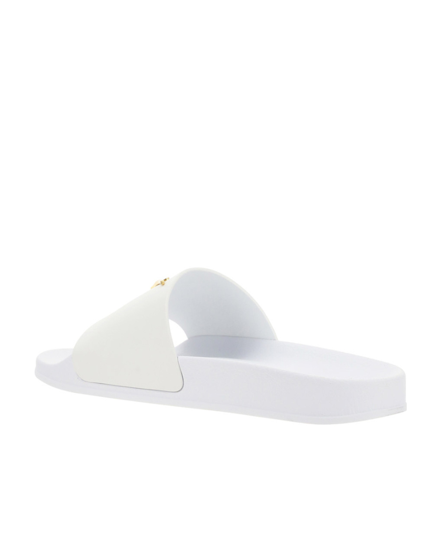 Giuseppe Zanotti Brett Logo-plaque Sliders In White
