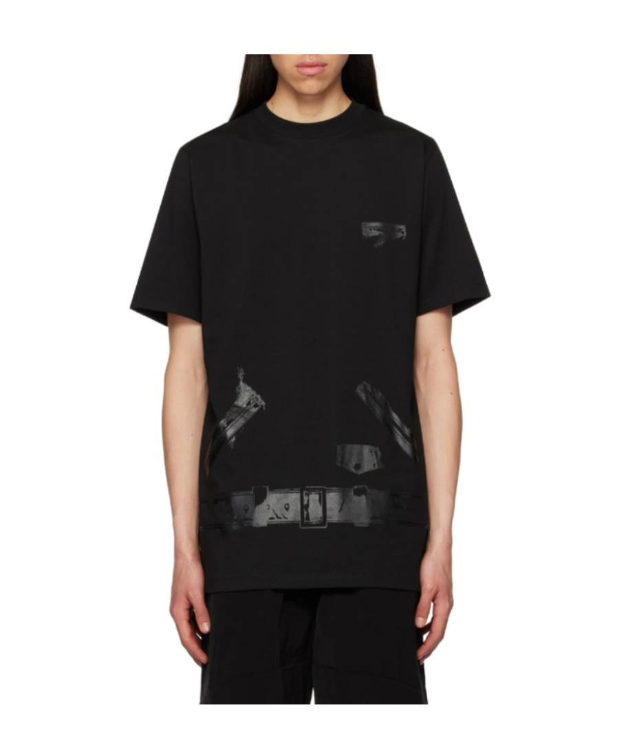 We11 Done Graphic-print Round-neck T-shirt In Black