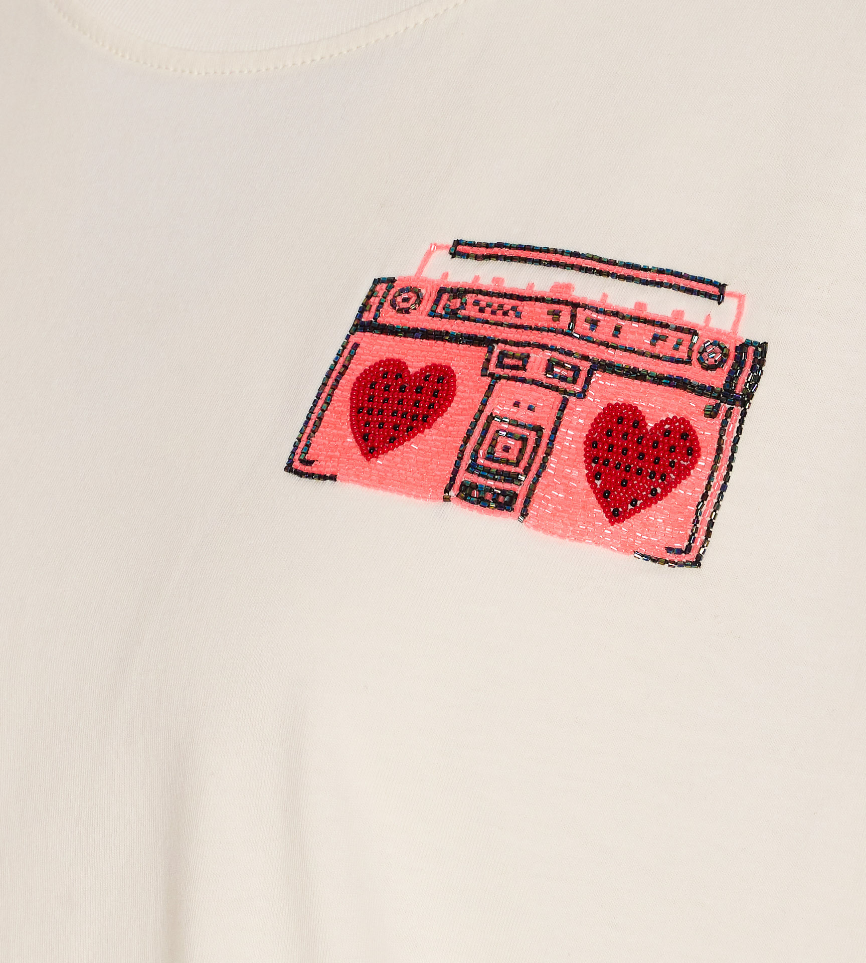 Essentiel Antwerp Hadio Embroidered T-shirt In White