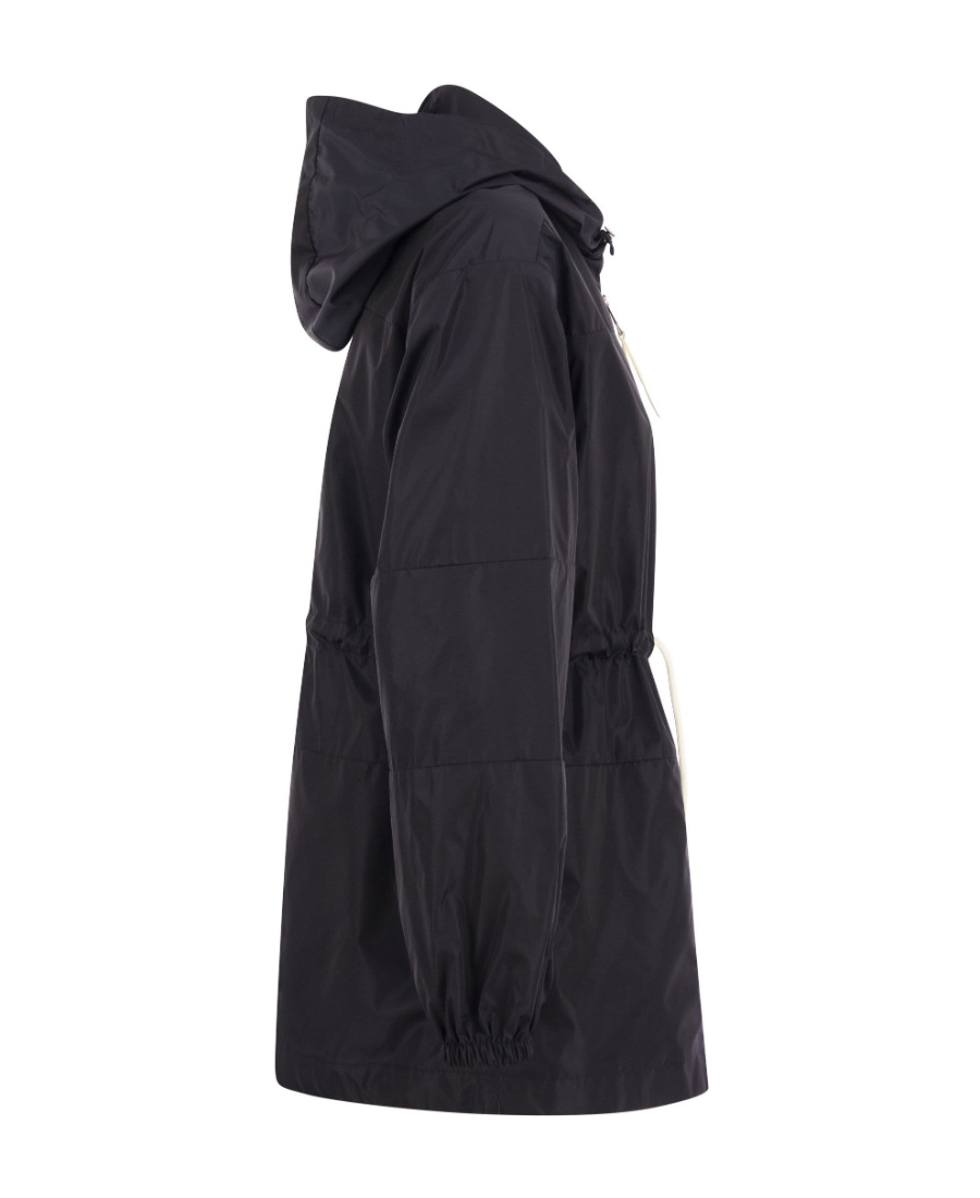 Moncler Veirade Hooded Parka In Blue