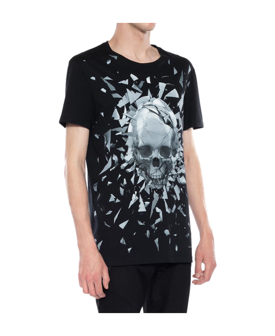Alexander Mcqueen Logo Short-sleeved T-shirt In Black