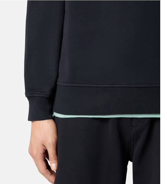 Stone Island Logo Sweatshirt In Black