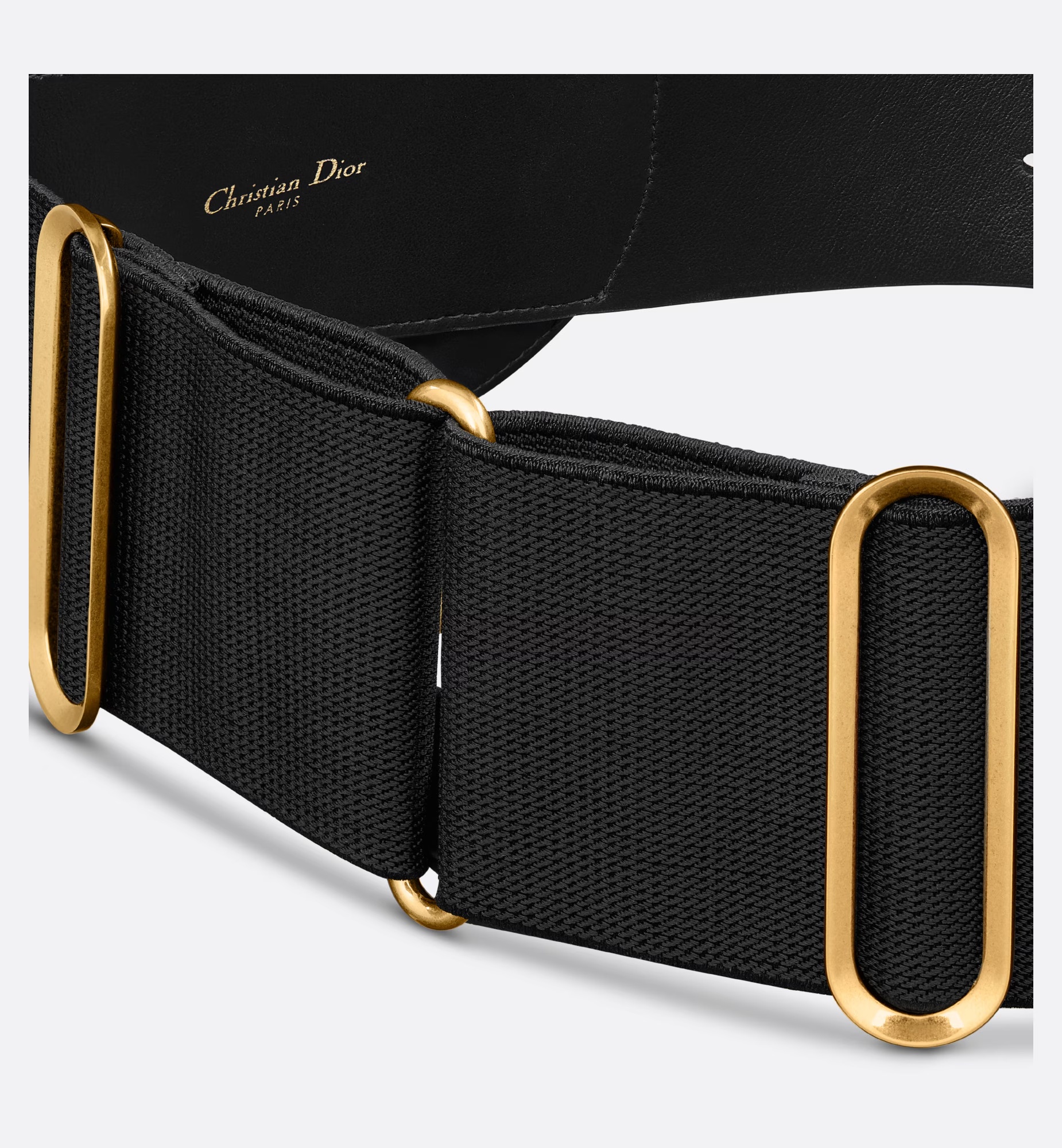 Dior Saddle Bag Belt In Black