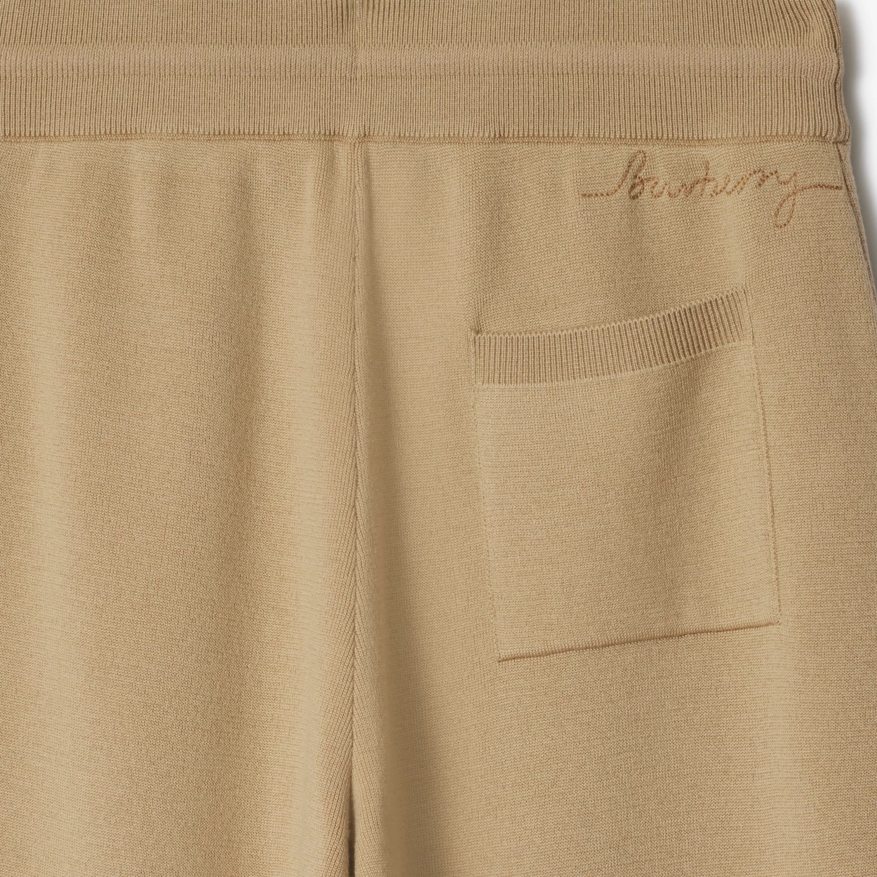 Burberry Wool-blend Track Pants In Nude