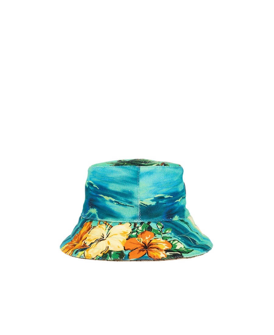 Gucci Graphic-print Bucket Hat In Green