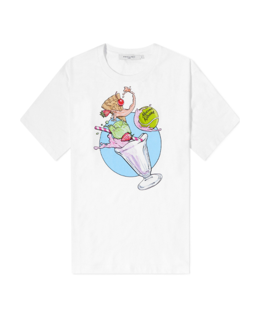 MAISON KITSUNÉ GRAPHIC-PRINT COTTON T-SHIRT
