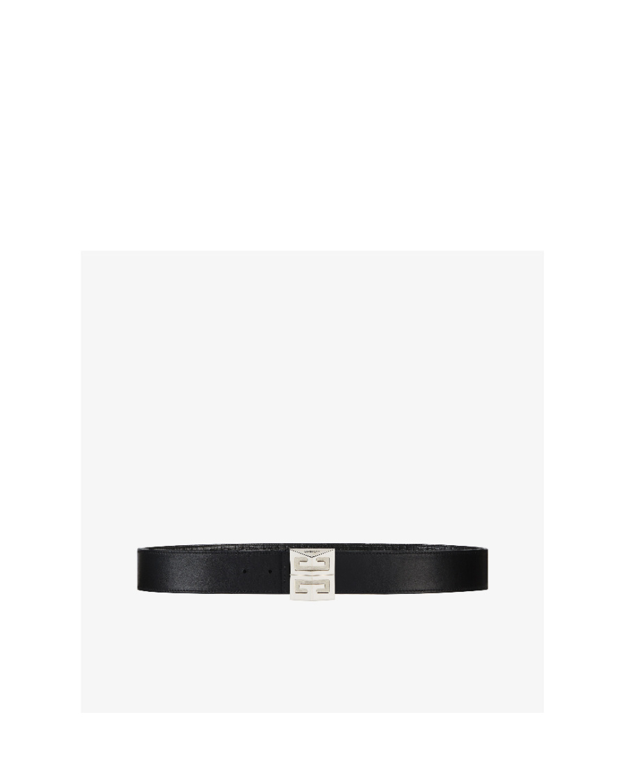 Givenchy 4g Reversible Leather Belt In Black