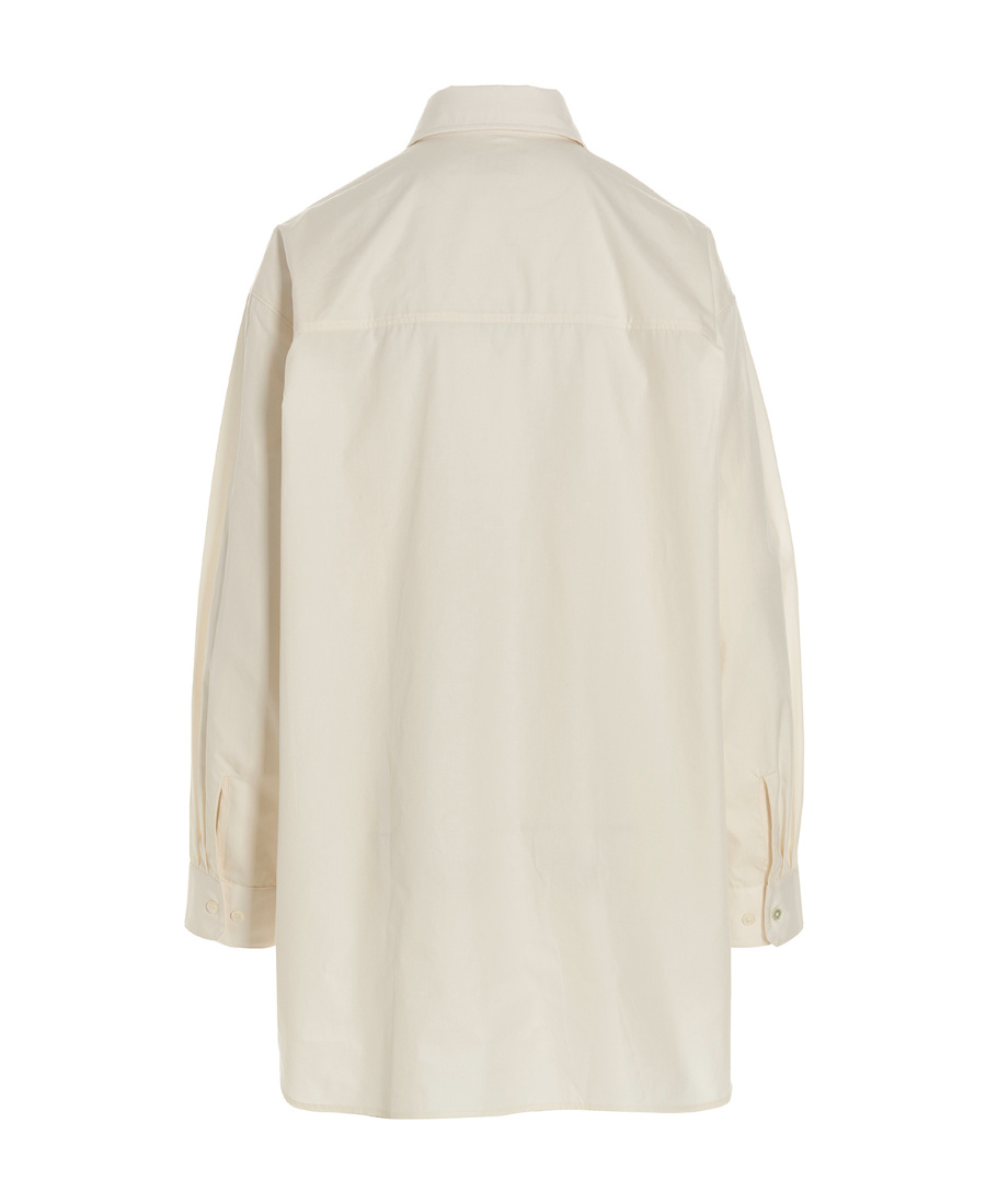 Lemaire Long-sleeve Cotton Shirt In White
