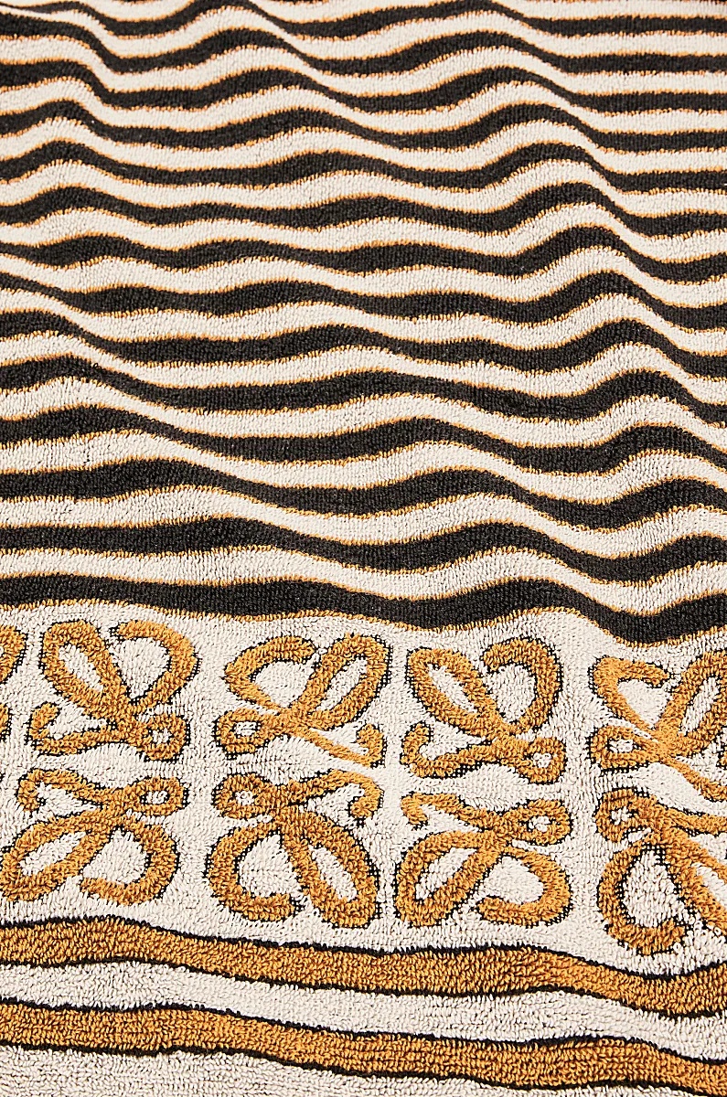Loewe Logo Striped Towel In Multicolor