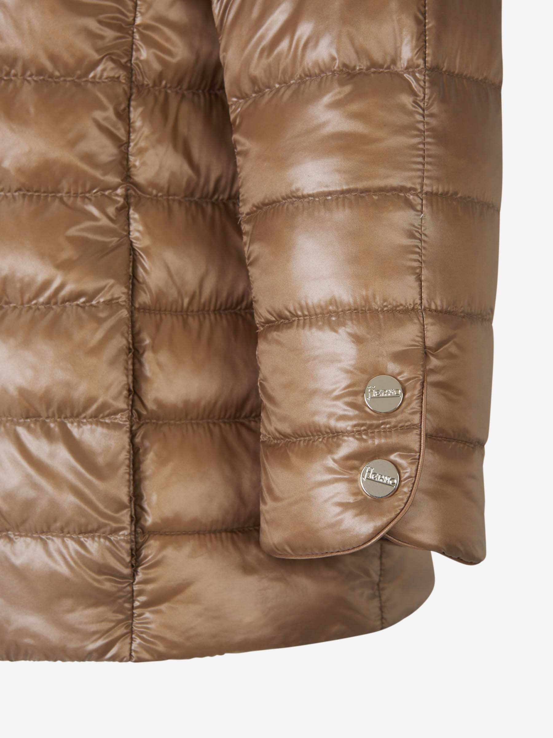 Herno Elsa Jacket In Brown