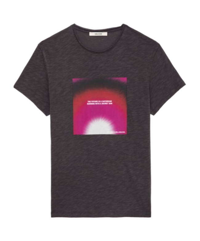 Zadig & Voltaire Toby Flamme Photoprint Tee
