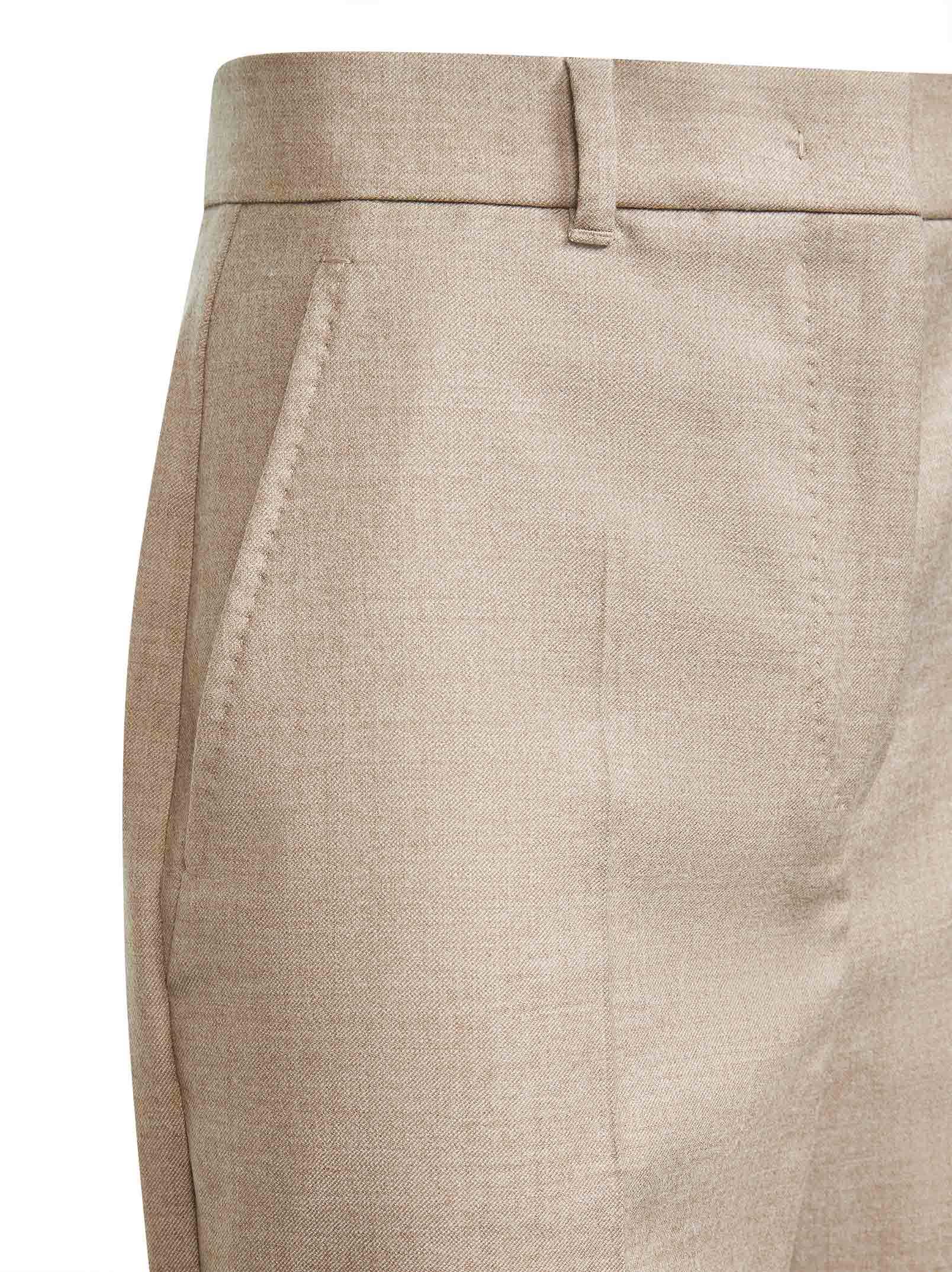 Max Mara Casual Pants With Belt Loops In White