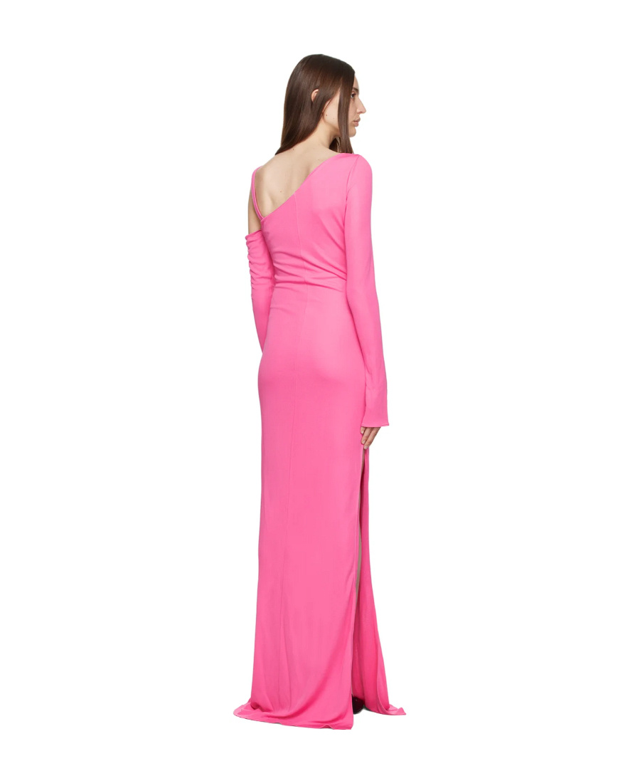 Tom Ford Pink Asymmetric Maxi Dress In Pink