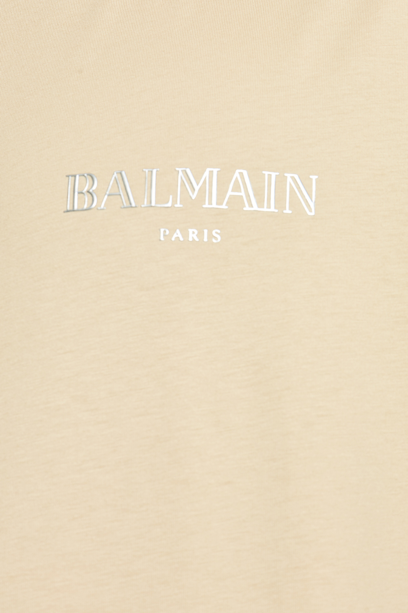 Balmain Logo-print T-shirt In Gold