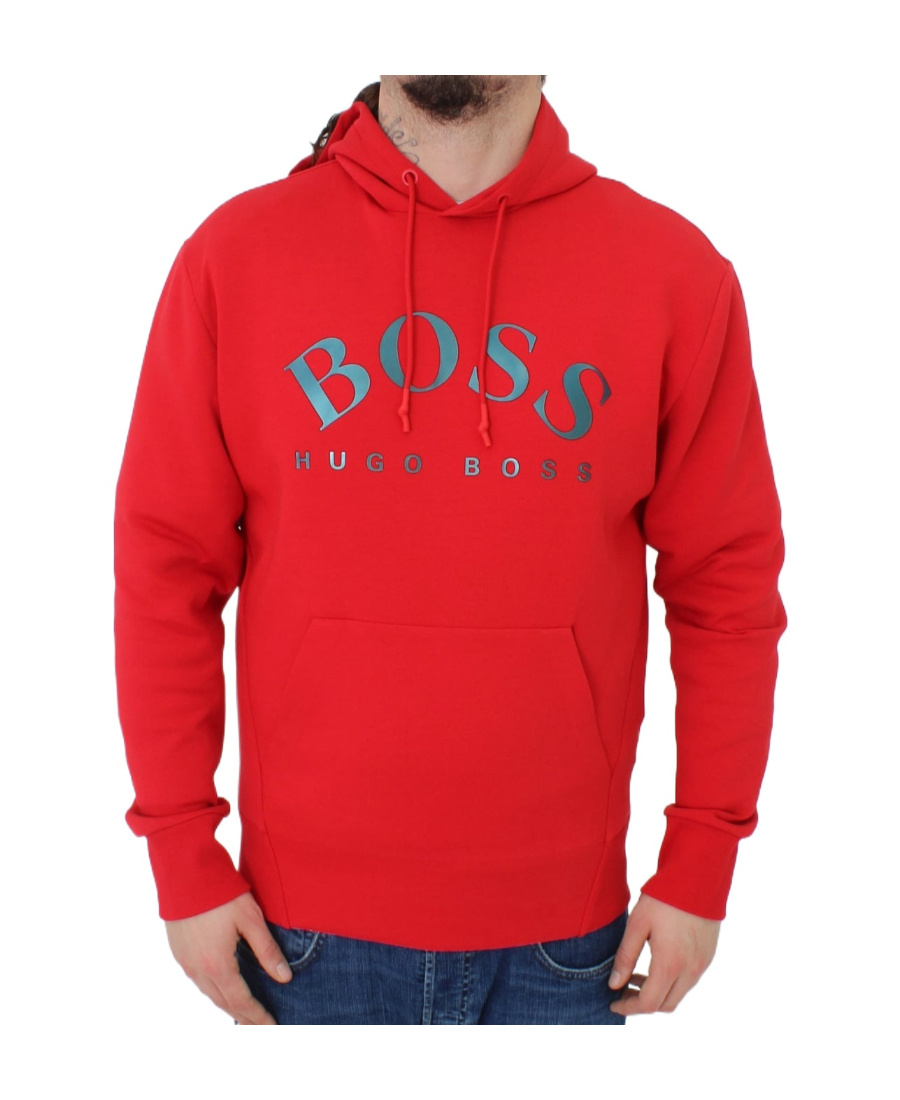 HUGO BOSS LOGO HOODED SWEATER