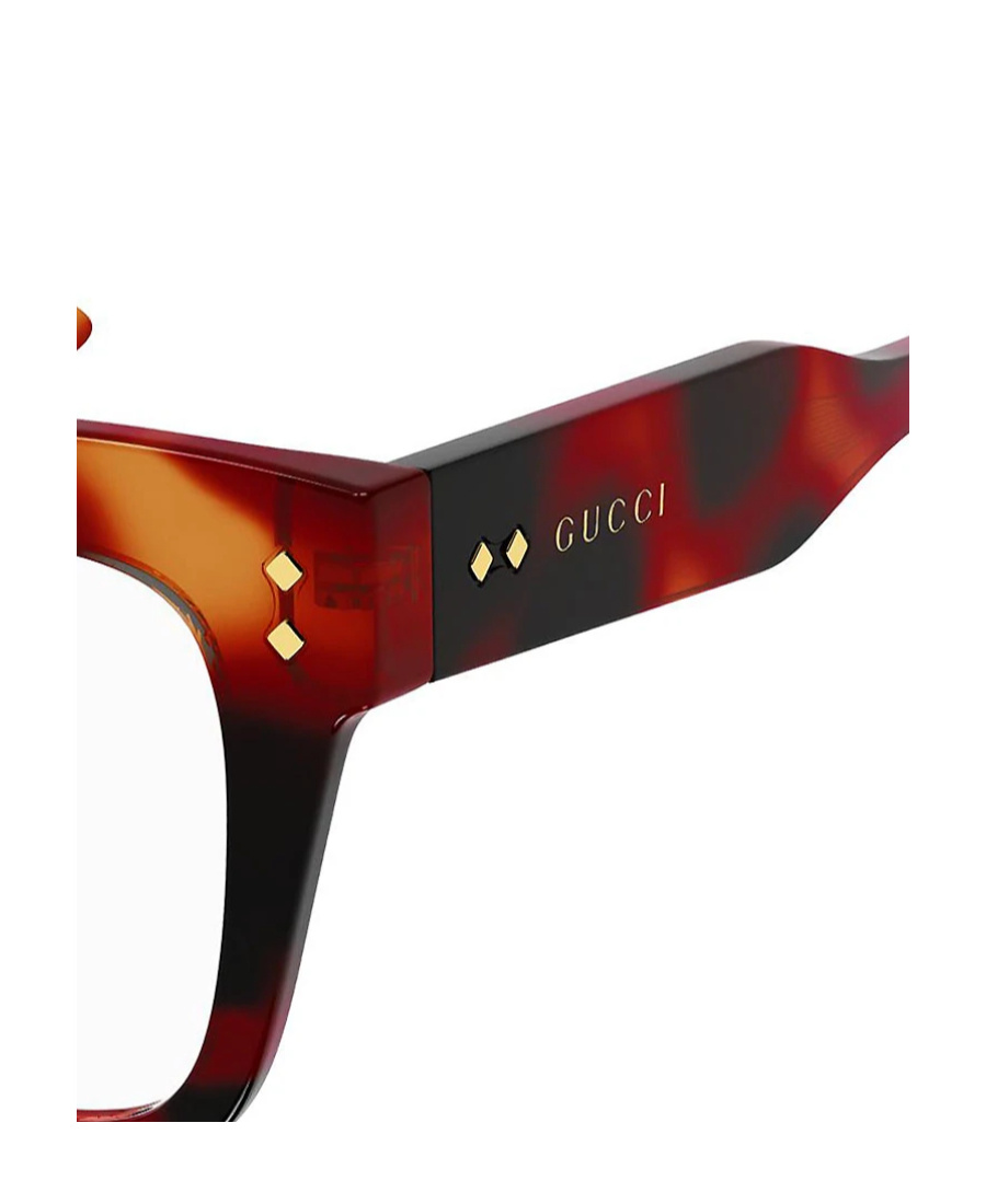 Gucci Tortoise-shell Cat-eye Eyeglasses In Red
