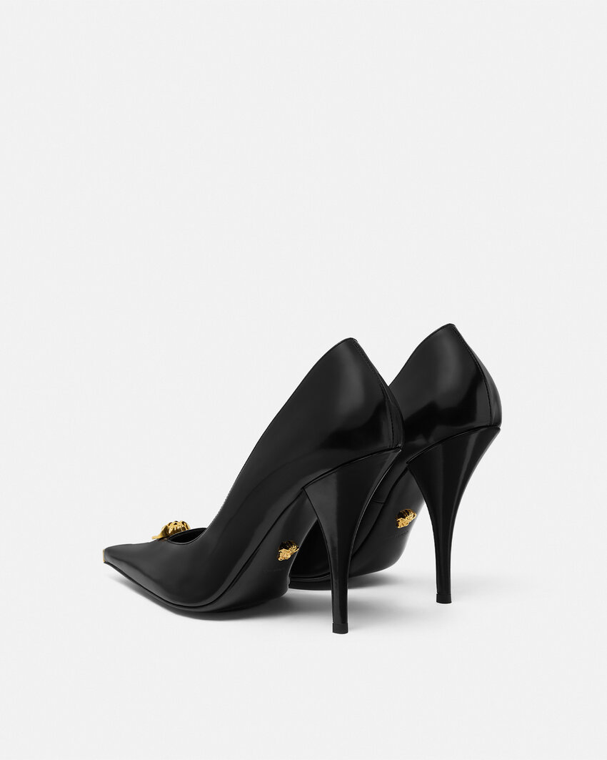 Versace La Medusa High Heels In Black
