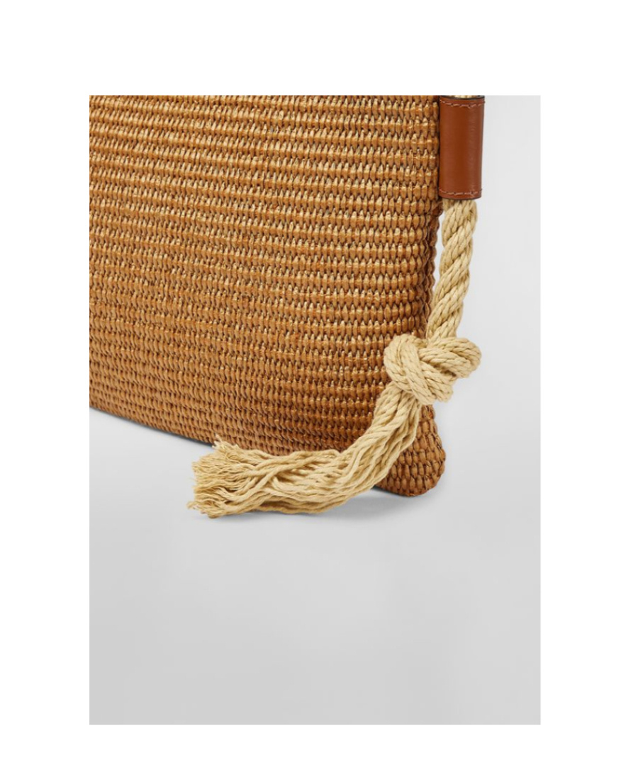 Marni Logo-embroidered Shoulder Bag In Brown