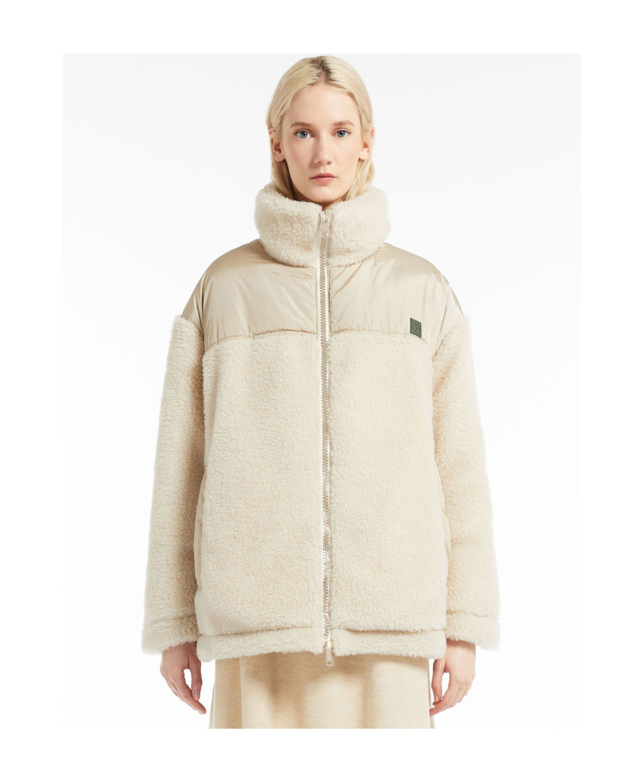 Weekend Max Mara Logo Casual Jacket In Nude