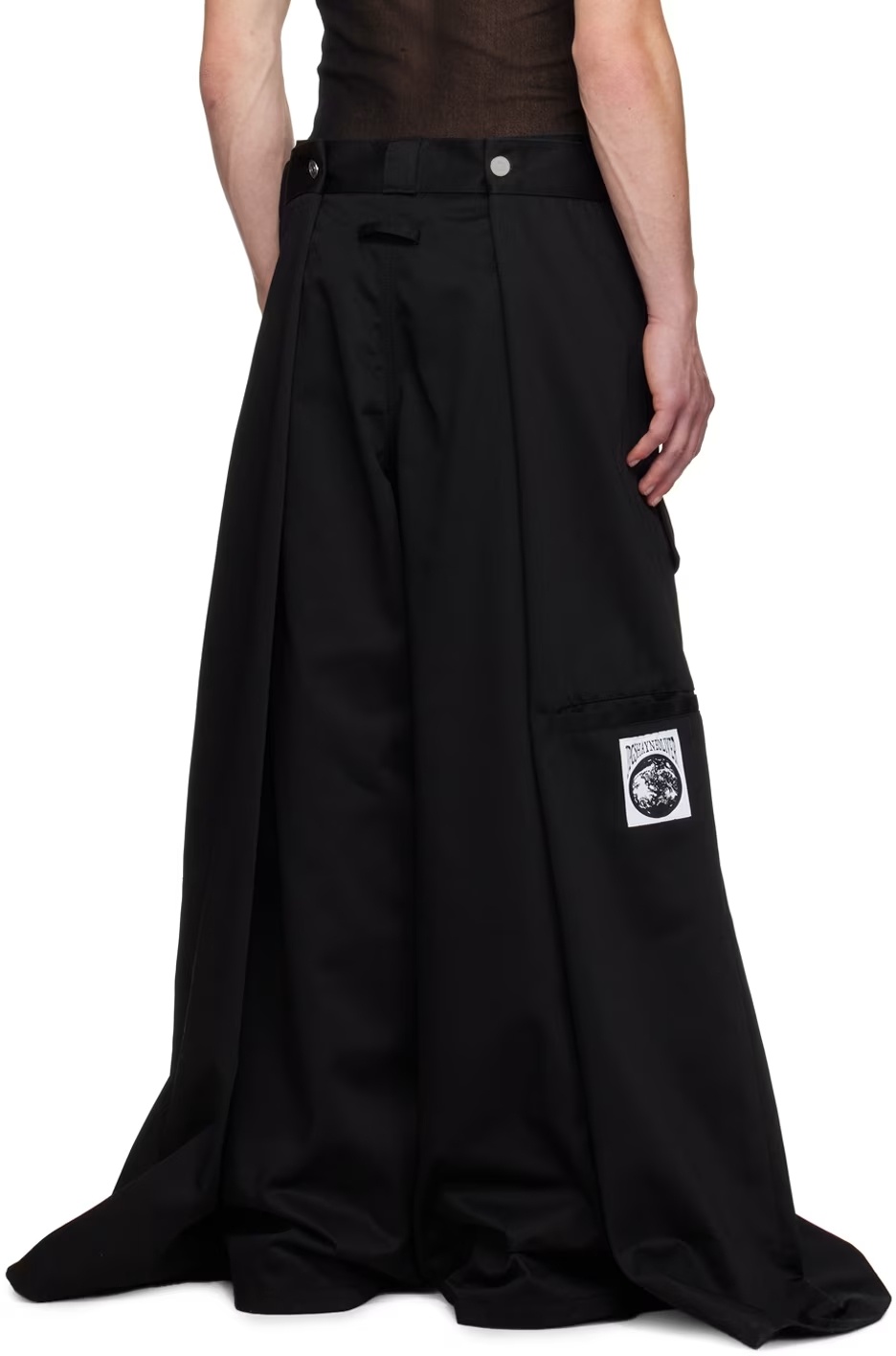 Jean Paul Gaultier Low-rise Casual Pants In Black