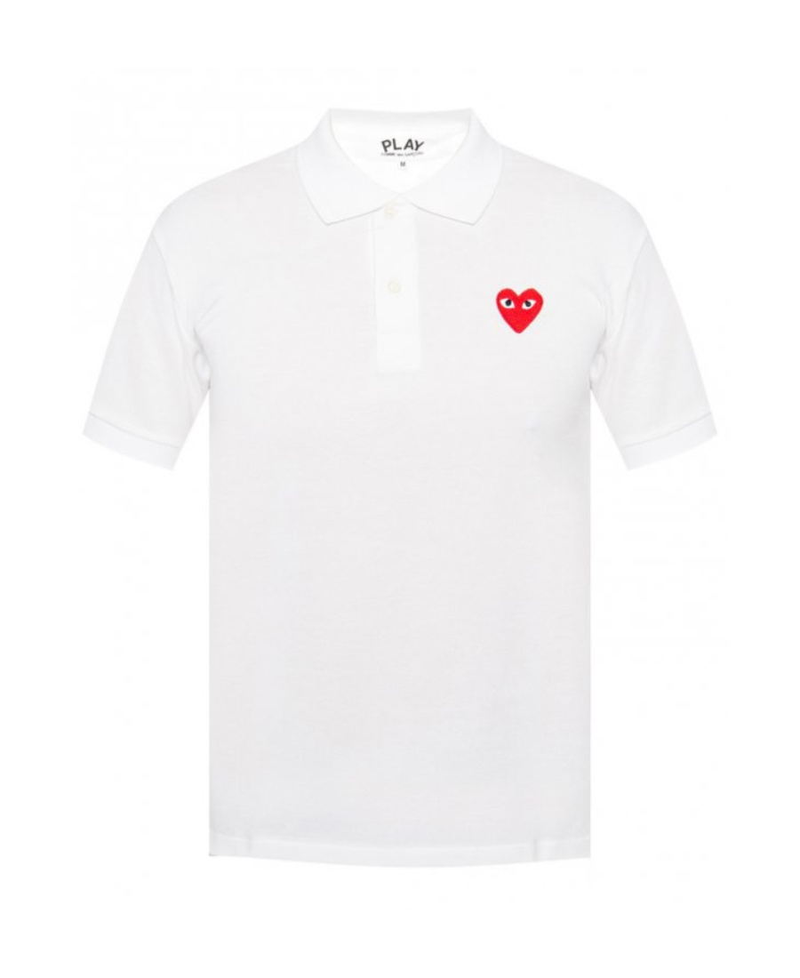Comme Des Garçons Play Polo Shirt Comme Des Garcons Play Men Color White In White