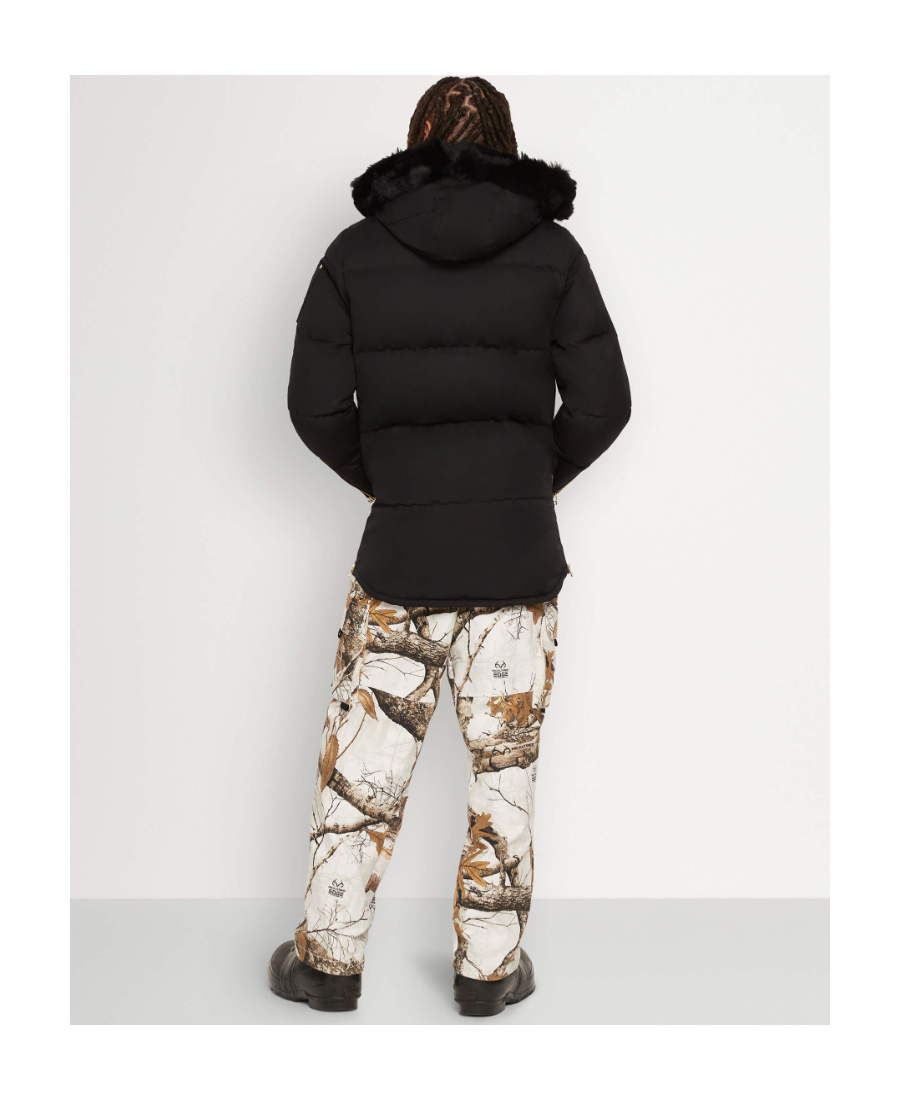 Moose Knuckles 3q Detachable-hood Padded Jacket In Black
