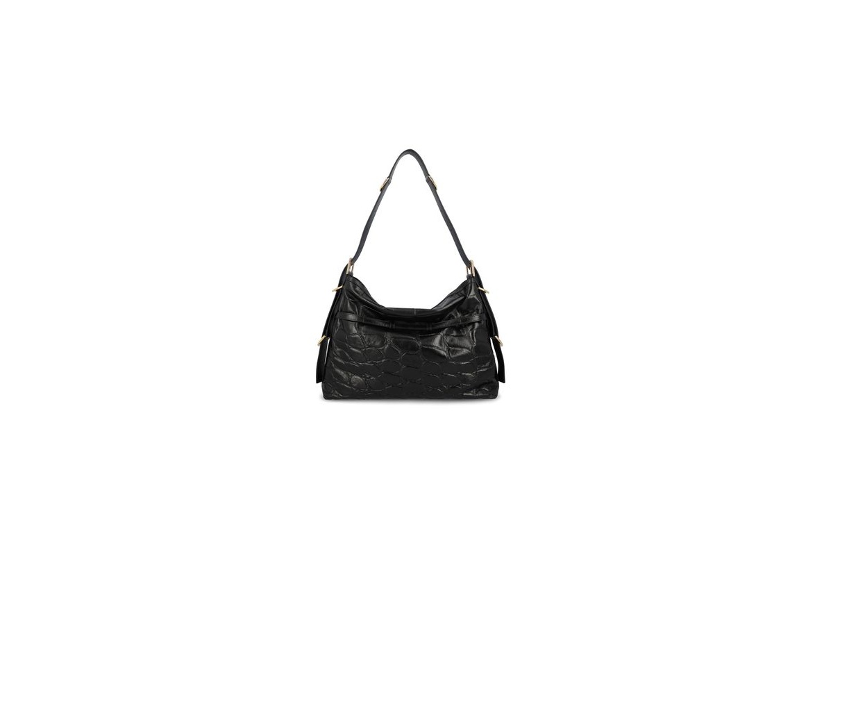 Givenchy Buckle Detailed Shoulder Bag In Black