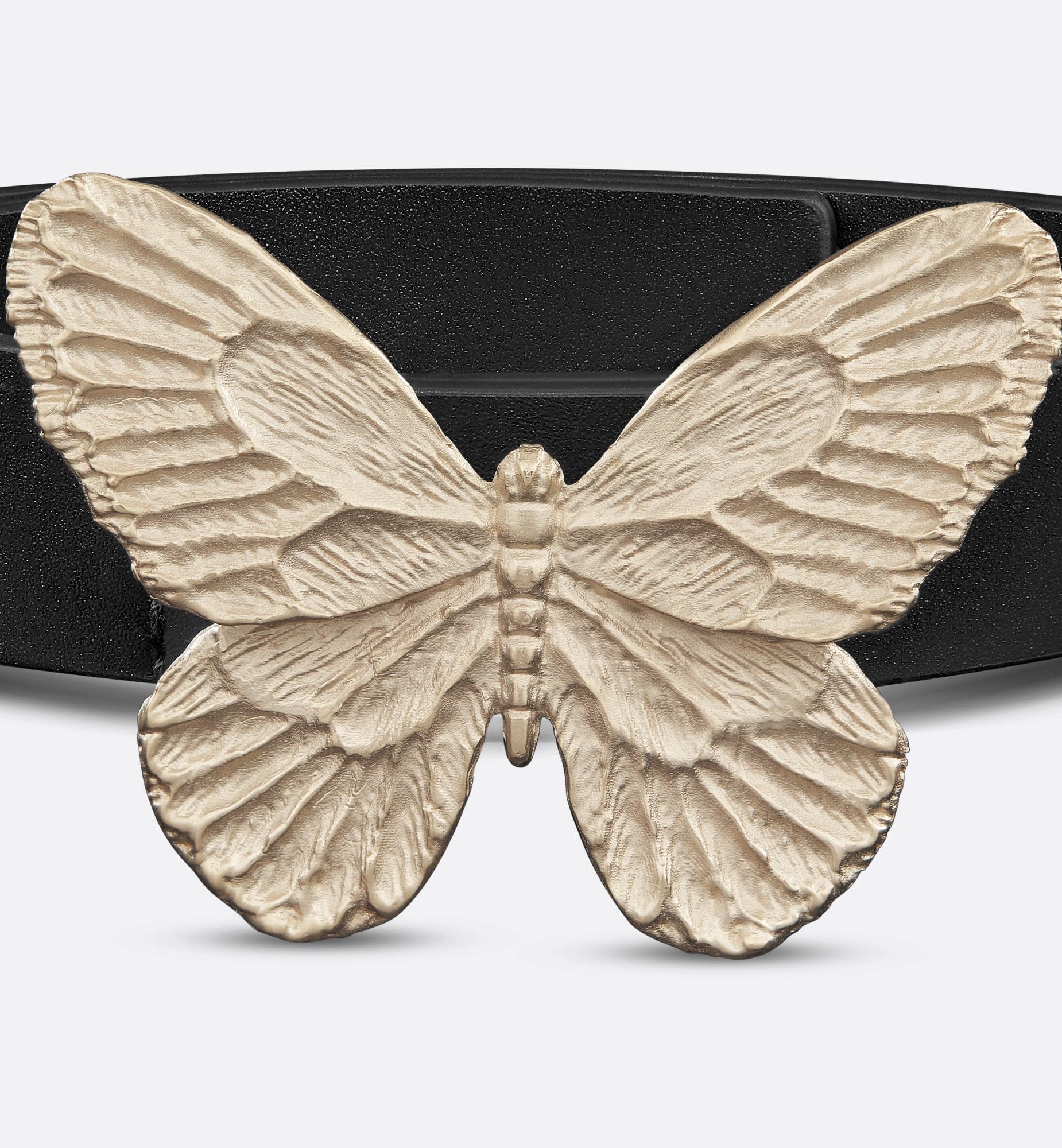 Dior Metamorphose Logo Belt In Black
