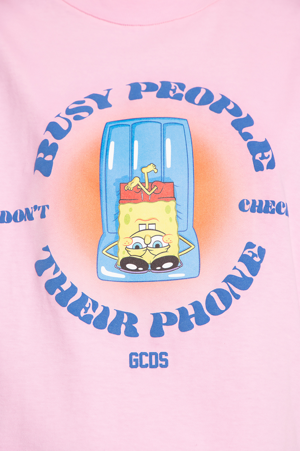 Gcds Spongebob Busy People T-shirt In Pink