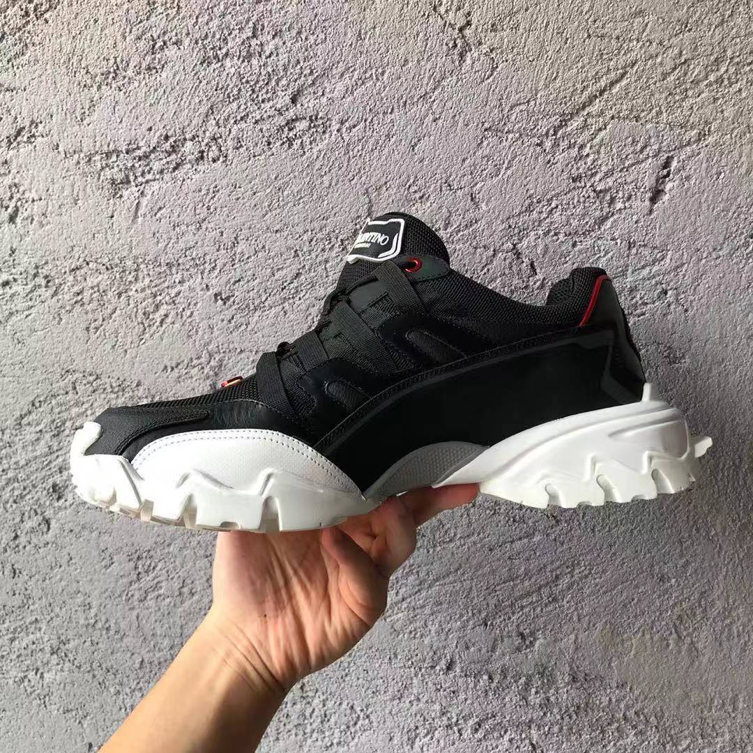 Shop Valentino Climbers Low-top Sneakers In Black