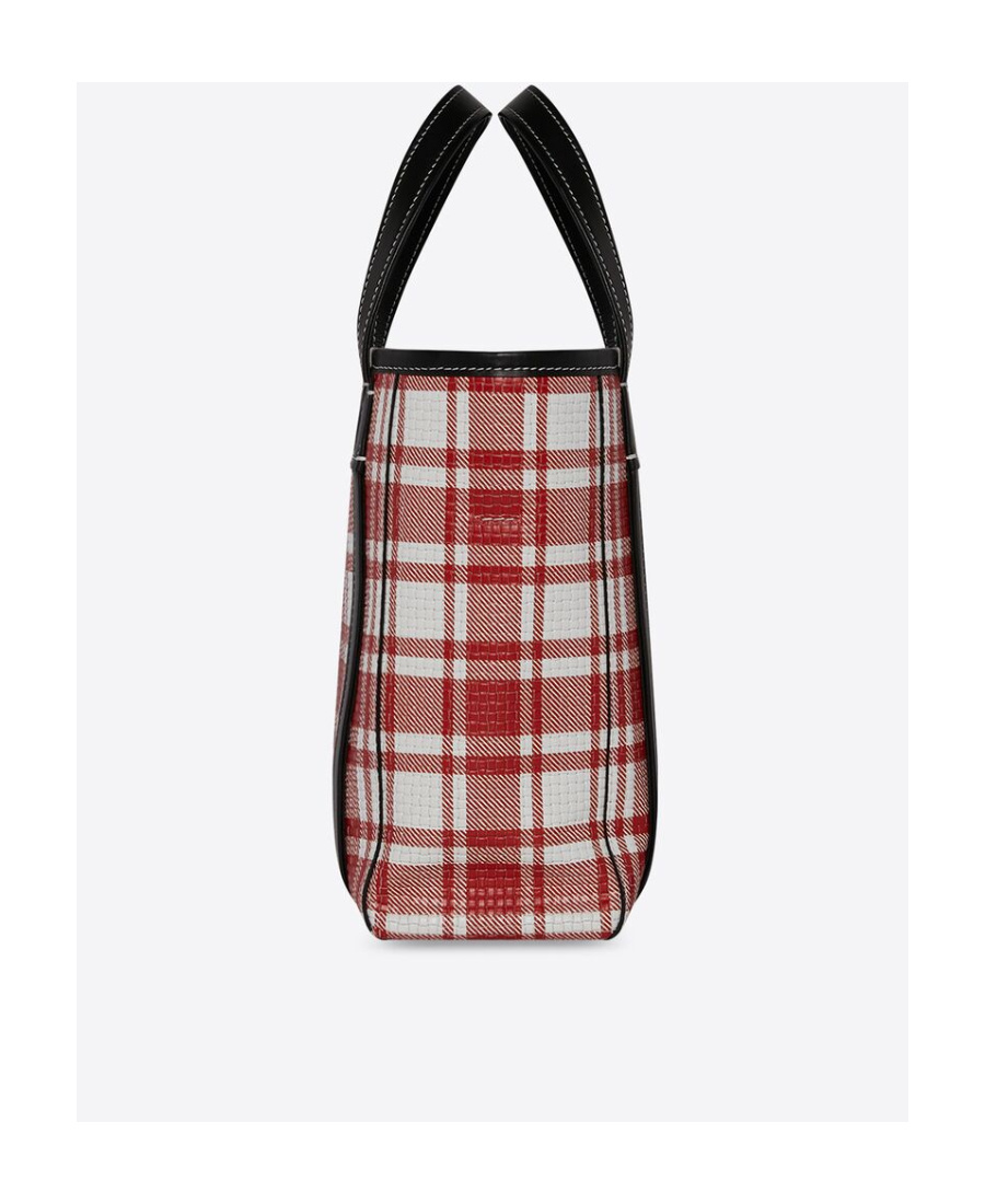 Balenciaga Small Barbes Shopping Bag In Printed Leather In Multicolor