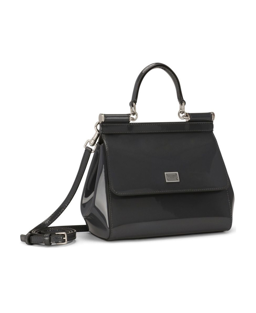Dolce & Gabbana Logo-plaque Sicily Tote Bag In Black
