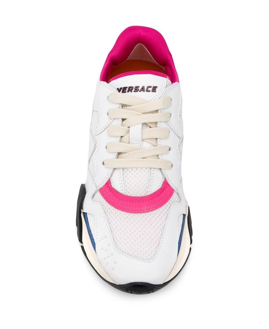 Versace Squalo Sneakers With Removable Charm In White
