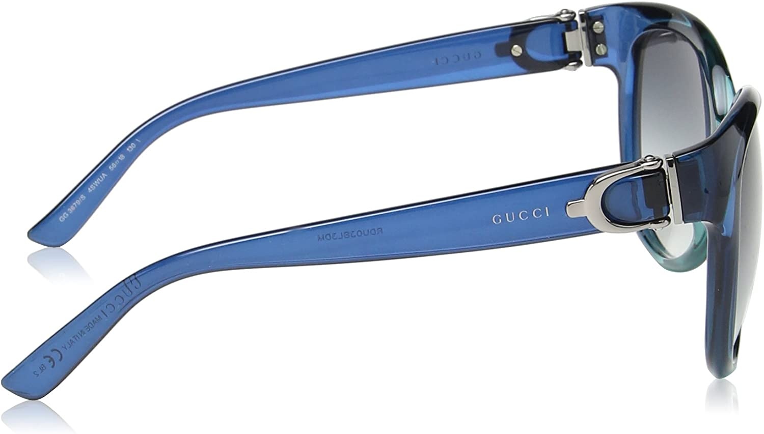 Gucci Logo Details Sunglasses In Gray