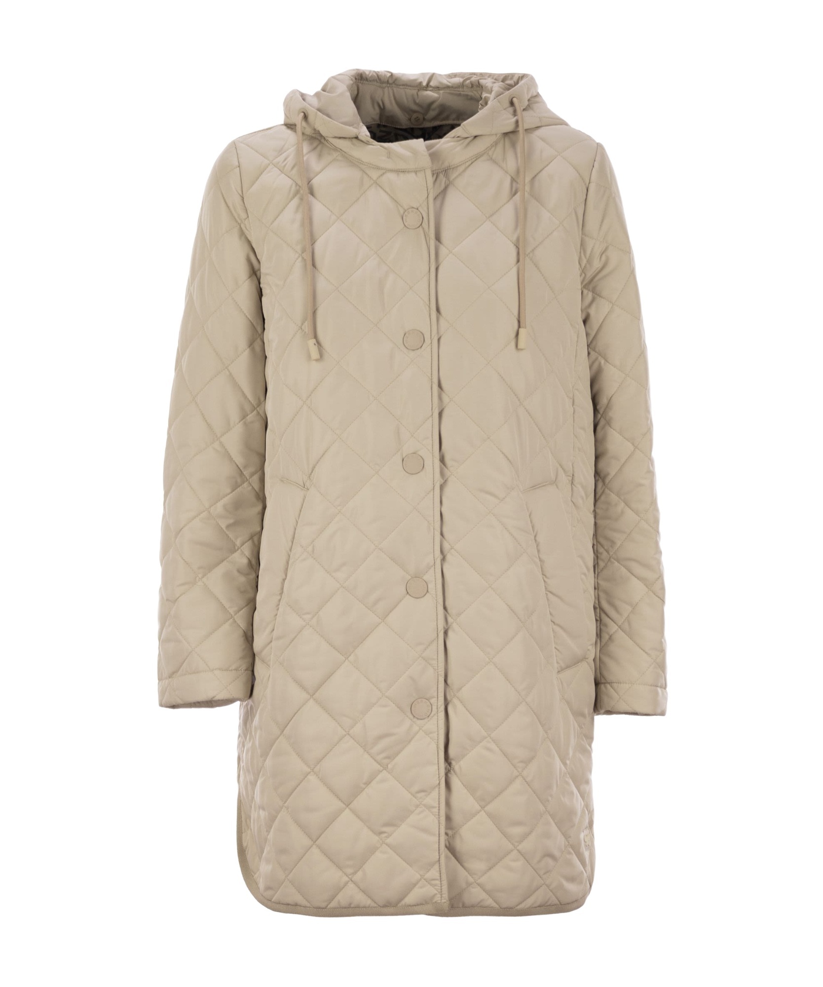 Weekend Max Mara Hooded Cotton Suit In Nude