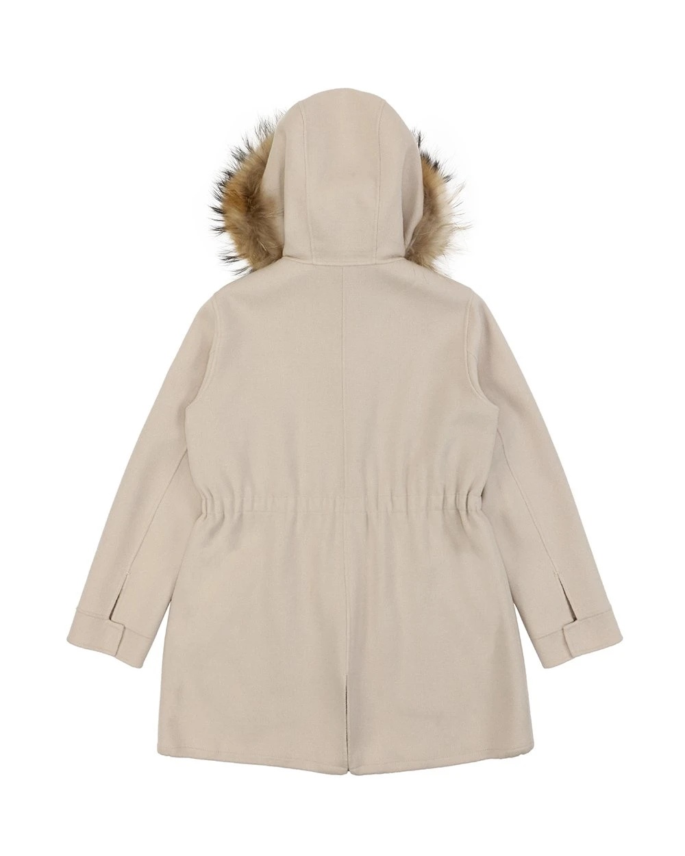 Weekend Max Mara Hooded Overcoat In Nude