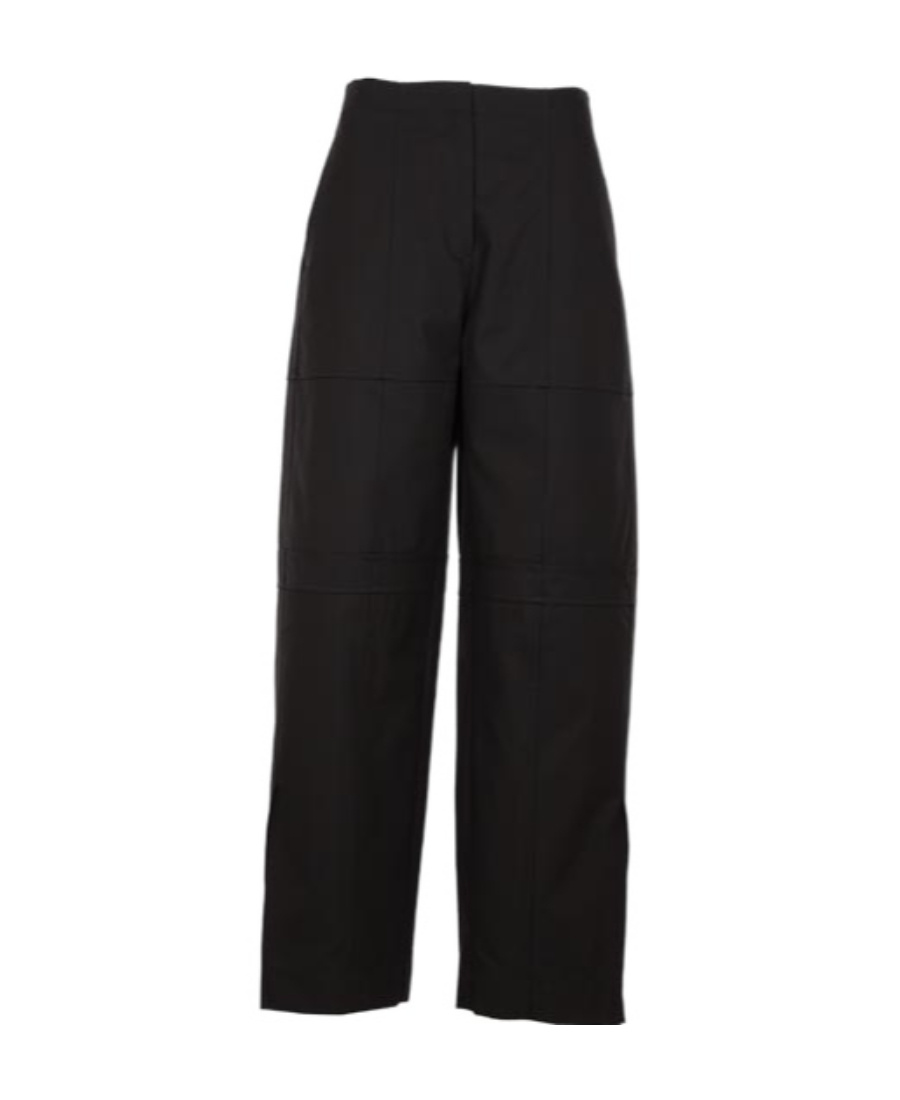 Jil Sander Cotton Cargo Pants In Black