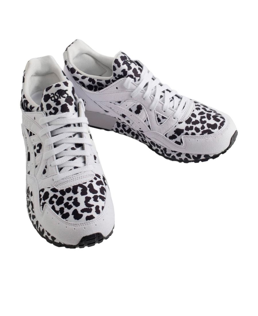 Comme Des Garçons X Asics Leopard-print Sneakers In Gray