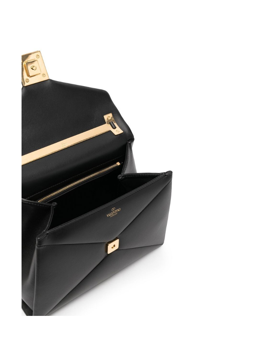 Valentino One Stud Crossbody Bag In Black